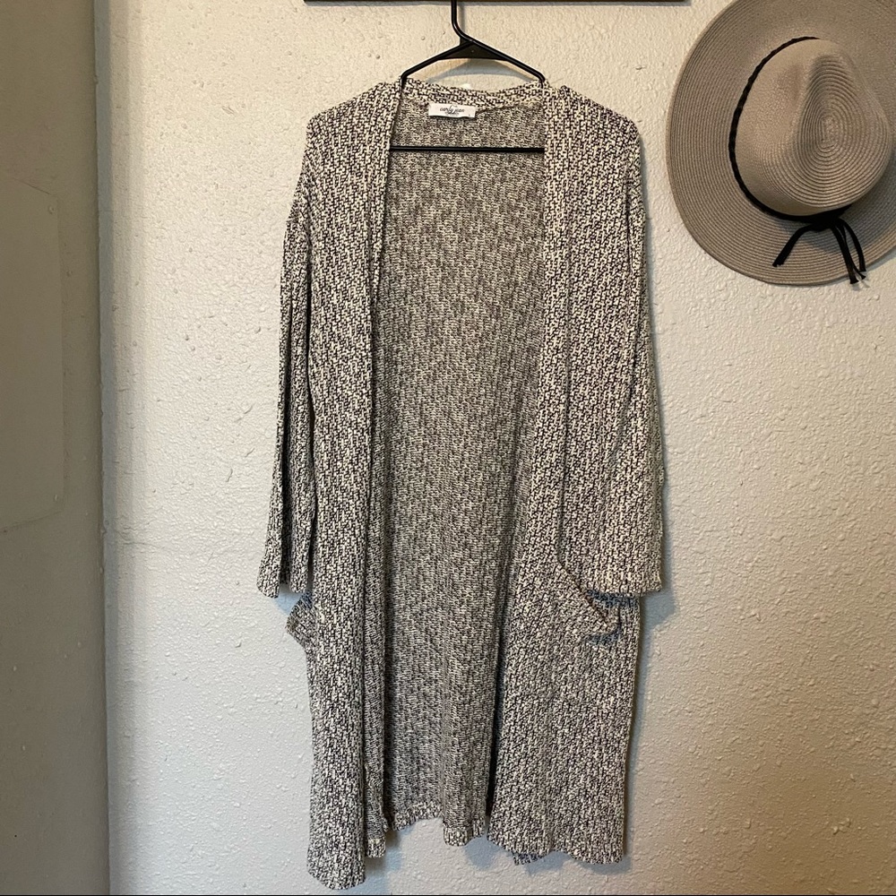 CJLA Black & White Cardigan
